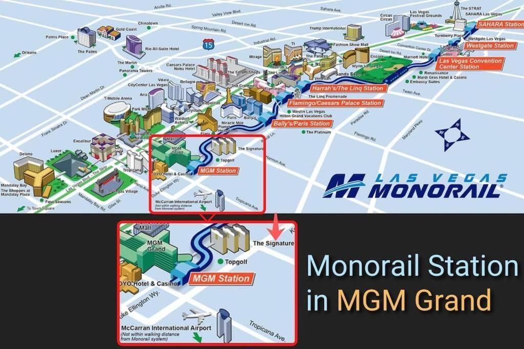 32Nd Flr Penthouse @Mgm Signature 1Bed, No Fee Las Vegas Bagian luar foto